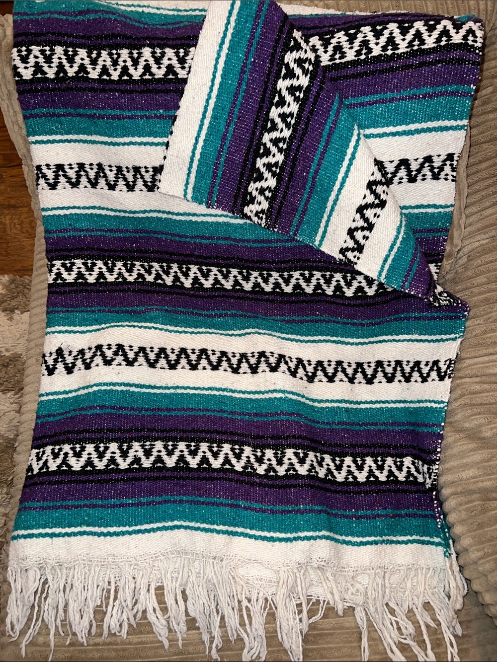 Authentic Mexican Throw Blanket 💜